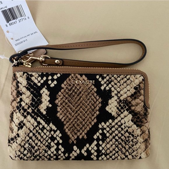 Snake Print Coach Wristlet - Picture 1 of 2